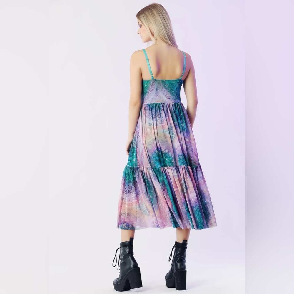 Blackmilk Jupiter Sheer Midaxi Dress ~ LIMITED Size Large - Picture 3 of 12